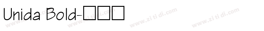 Unida Bold字体转换